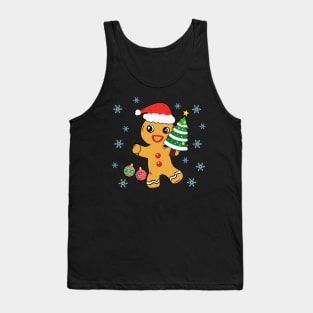 Christmas Gingerbread Man Cookies Baking Tank Top